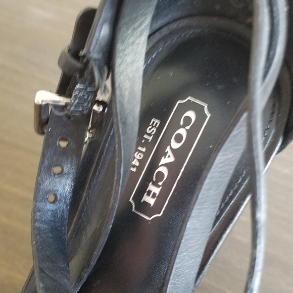 Black Coach platform Wedge - Picture 5 of 7